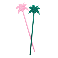 12 Palm Tree Cocktail Stirrers or Party Picks Rice DK